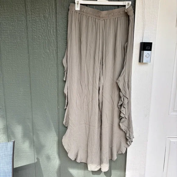 Cato Plus Size 18/20 Boho Wide-Leg Ruffle Pants - Picture 5 of 7